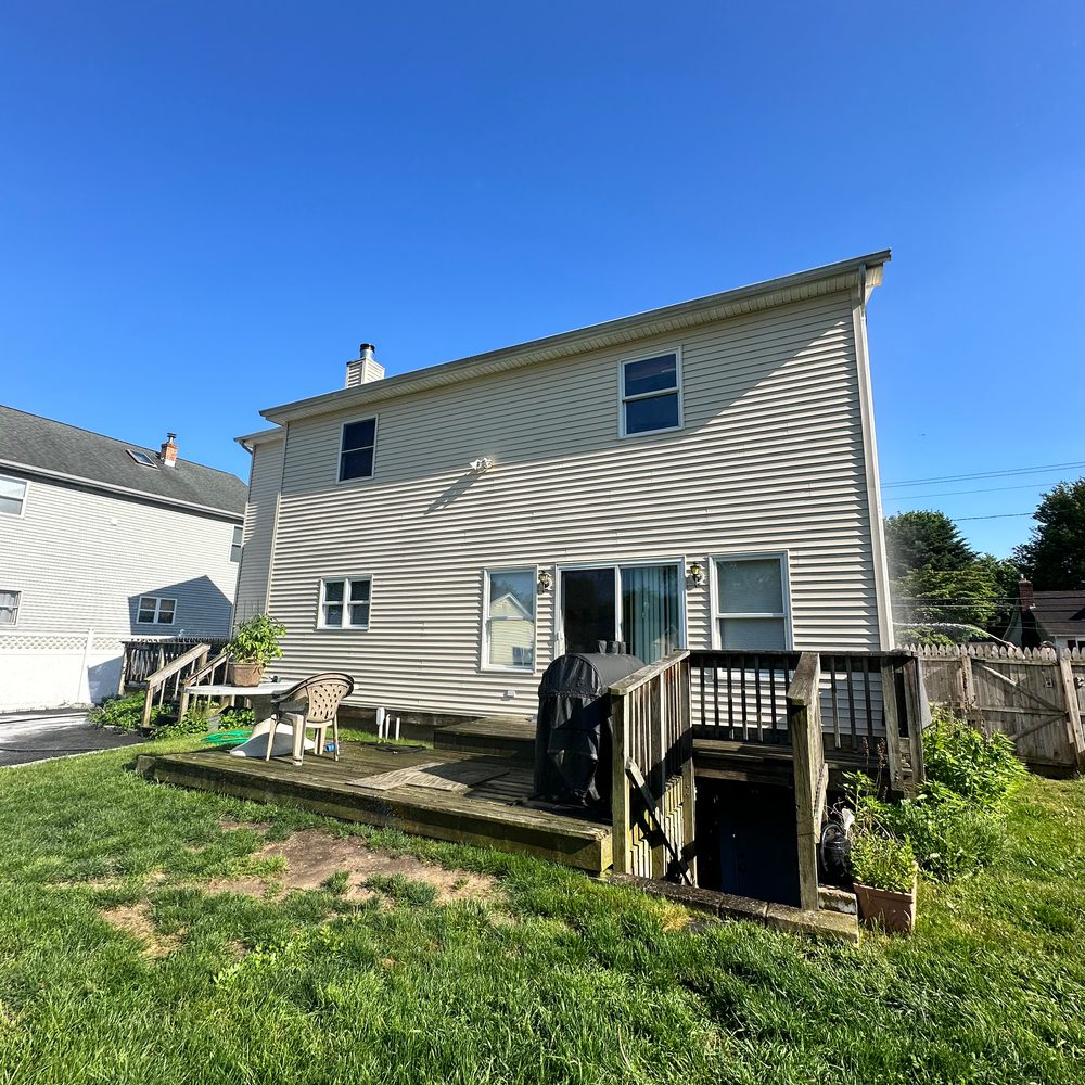 The same house after soft washing